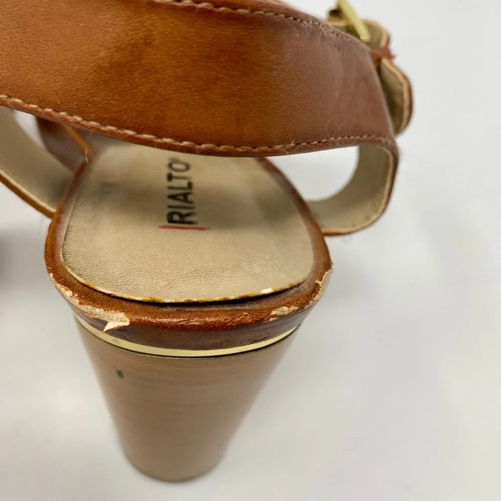 Women’s Brown Block Heel Sandals Size 10M